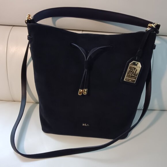 Ralph Lauren Suede Debby Drawstring Tote NWT - Picture 6 of 6